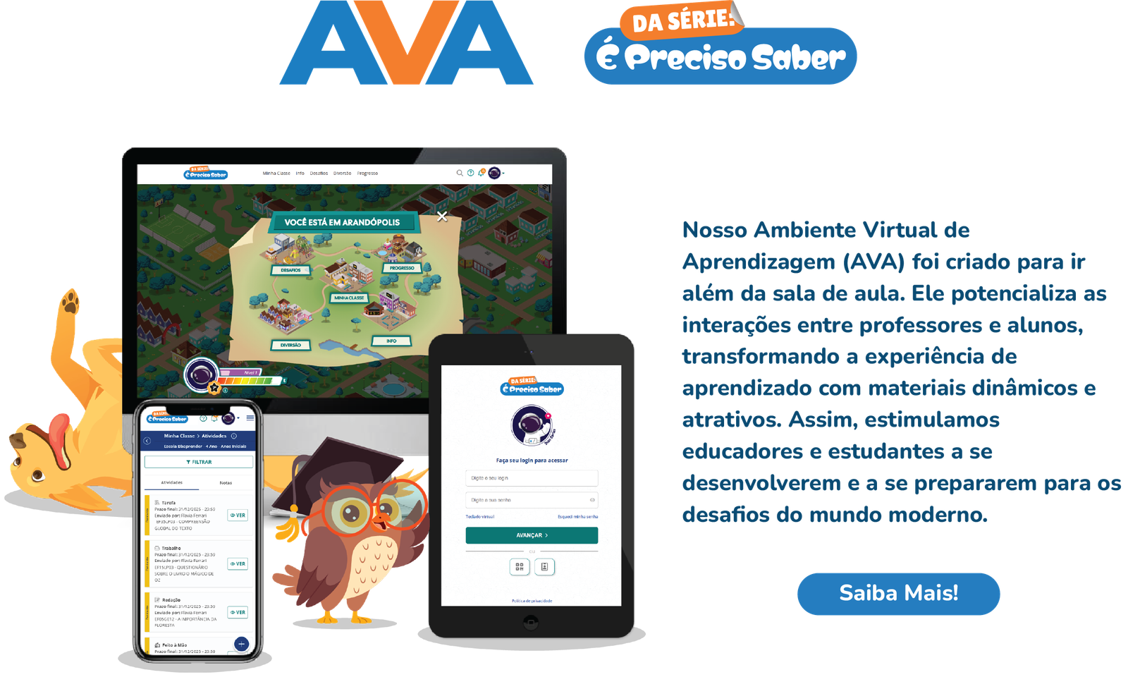 Imagem do AVA É Preciso Saber